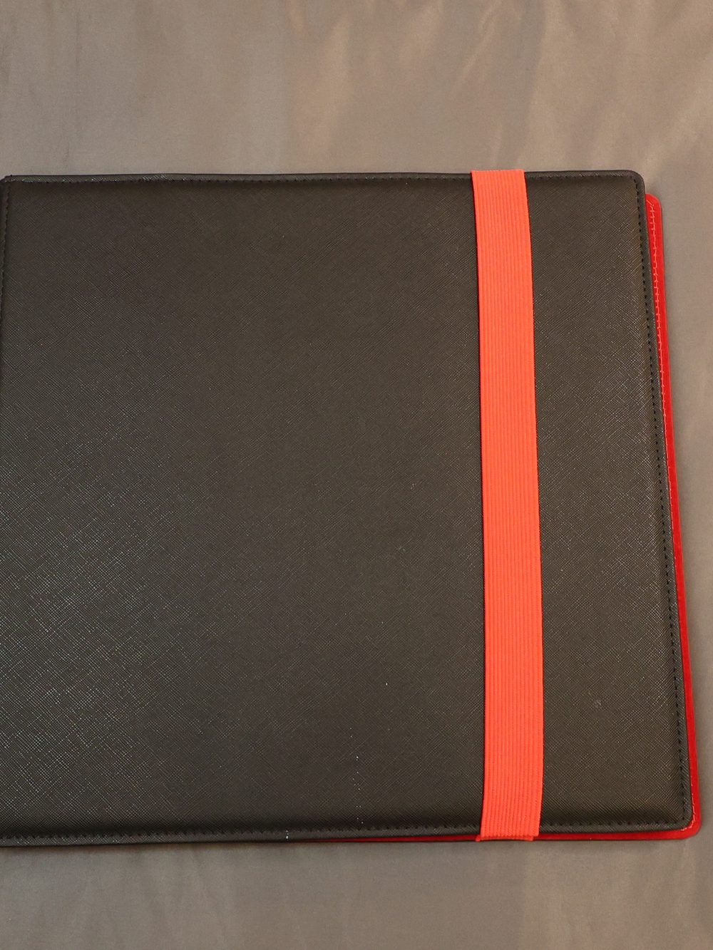 Dex Black Tablet Case with Red Elastic Strap